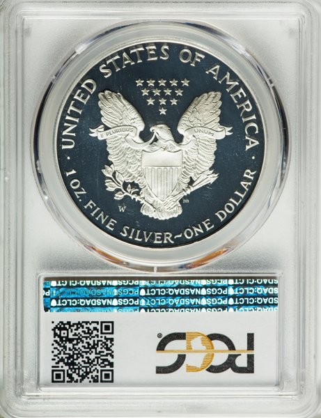 アメリカ【1ドル】シルバーイーグル銀貨2002-W PCGS PR70DCAMマー