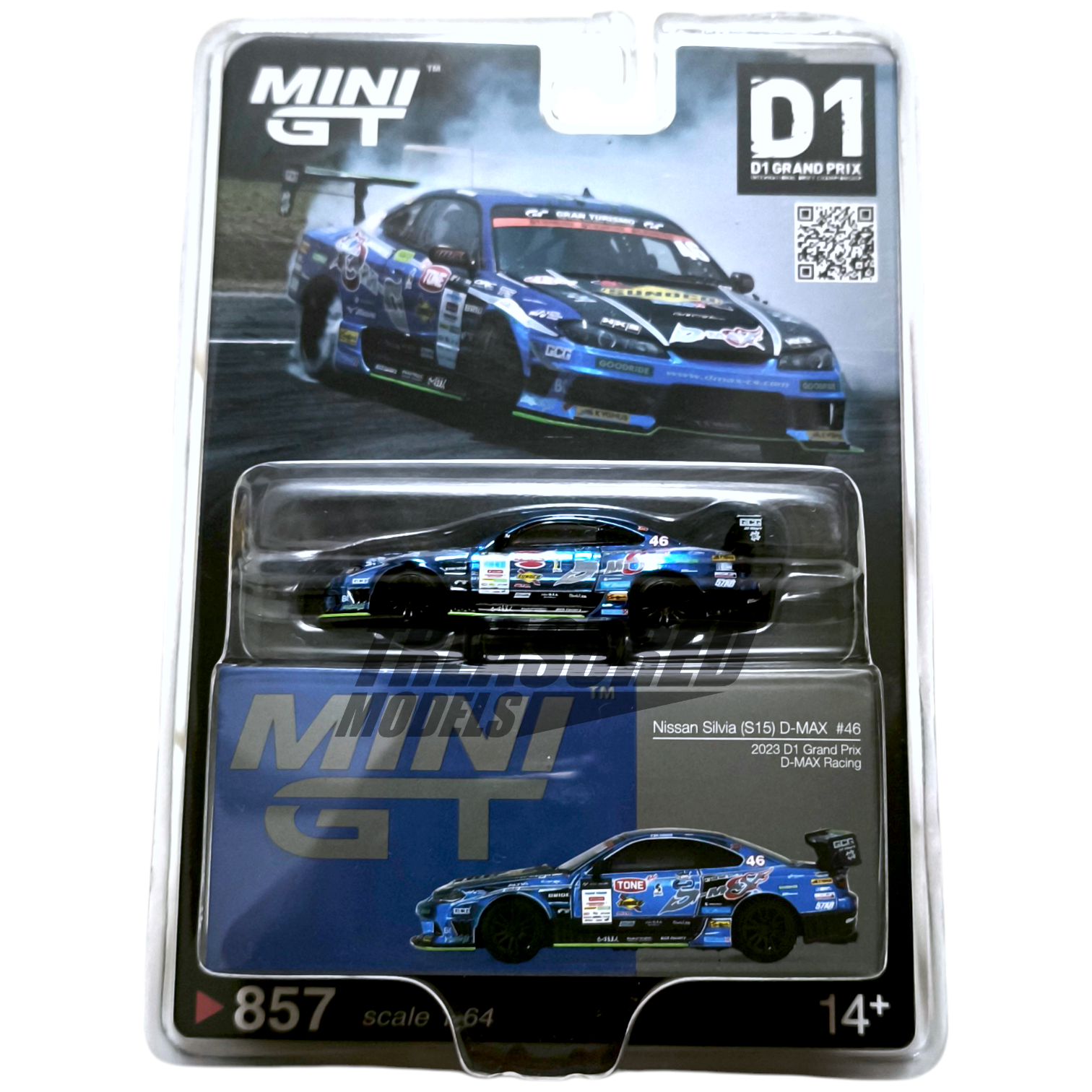 Mini GT Nissan Silvia (S15) D-MAX #46 D-MAX Racing 2023 D1 Grand