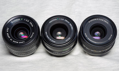 RIKENON P 28mmF2.8 レンズ3種: つんつんブログ