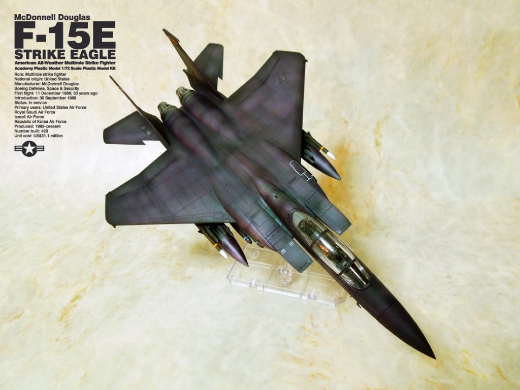 アカデミー科学 1/72 F-15E ストライクイーグル完成報告。 – UC