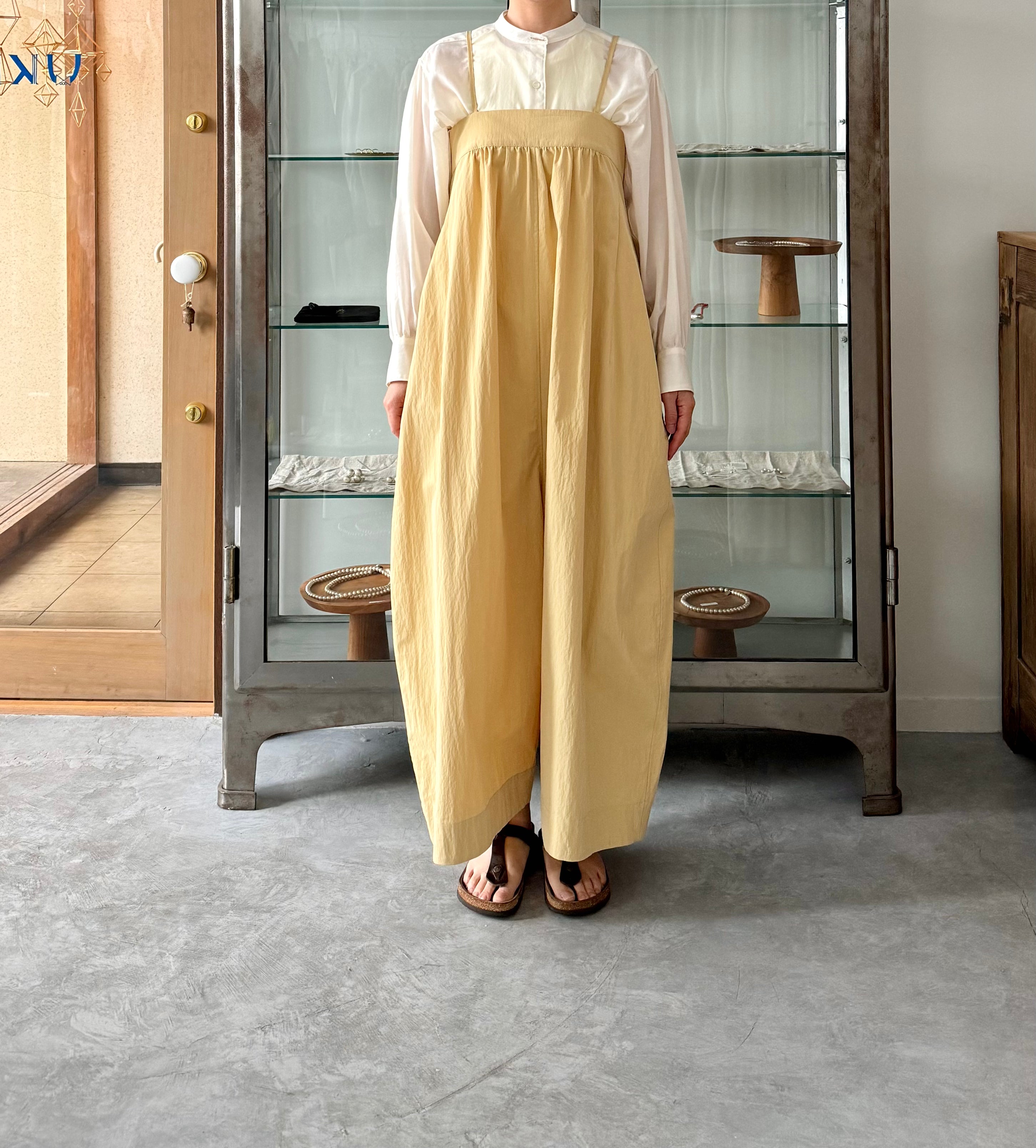 Shirring wide all-in-one C/P (Yellow) TENNE HANDCRAFTED MODERN