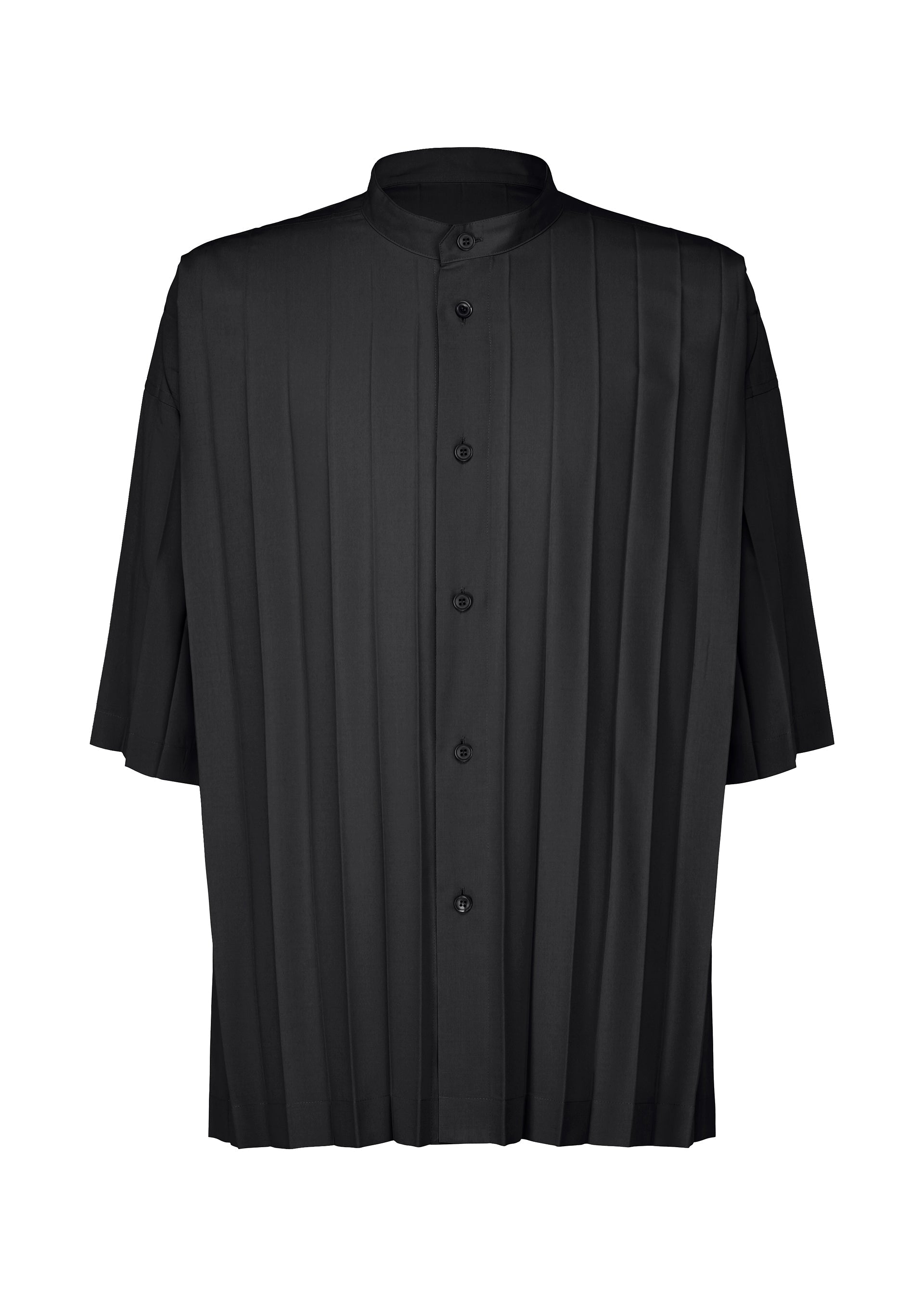 EDGE SHIRT Short-sleeved Shirt Black – The official ISSEY MIYAKE