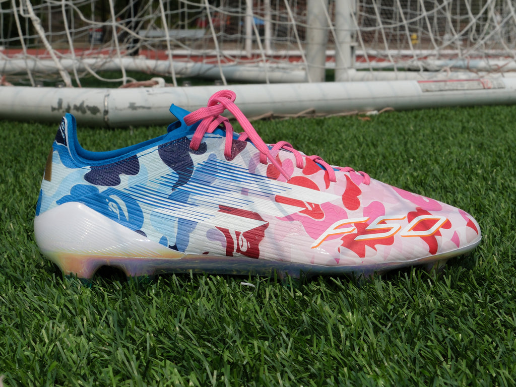 Adidas x BAPE F50 Elite Firm Ground Cleats 'Clear Pink/Icey Blue