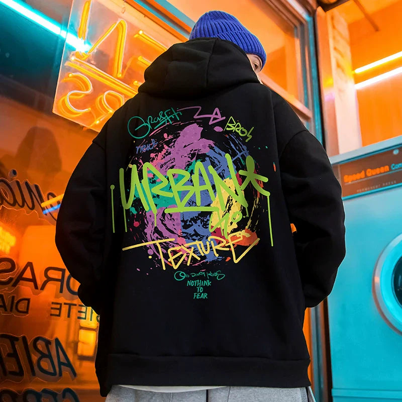 ヒップホップグラフィティストリートパーカー U1457 – URBAN GROW