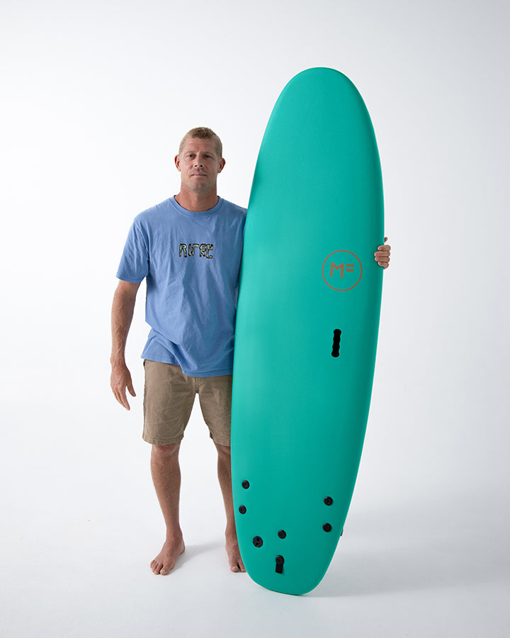 MF BEASTIE SUPERSOFT - AQUA MARINE – MICK FANNING SOFTBOARDS USA