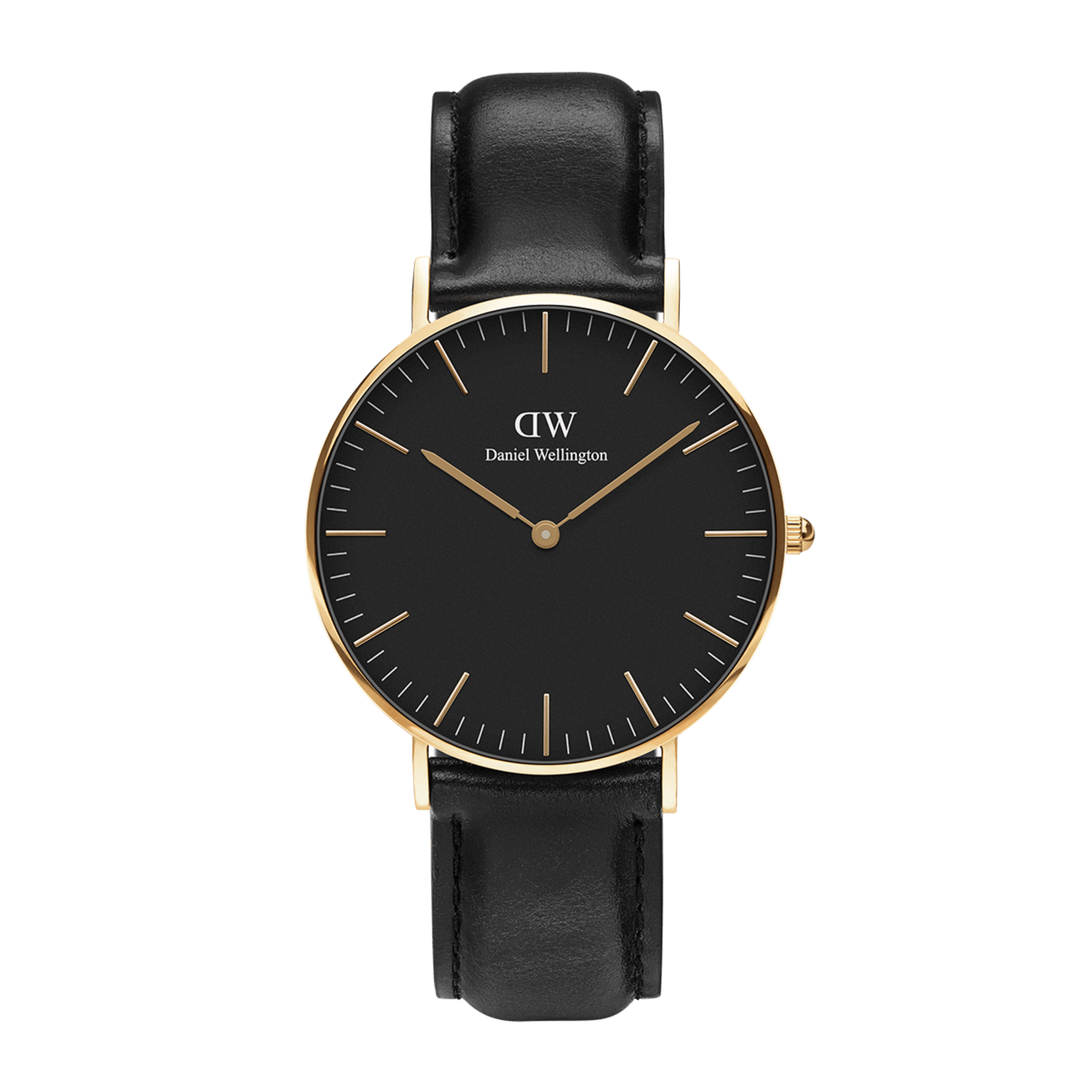 Classic Sheffield - Gold Watch with Black Dial | DW