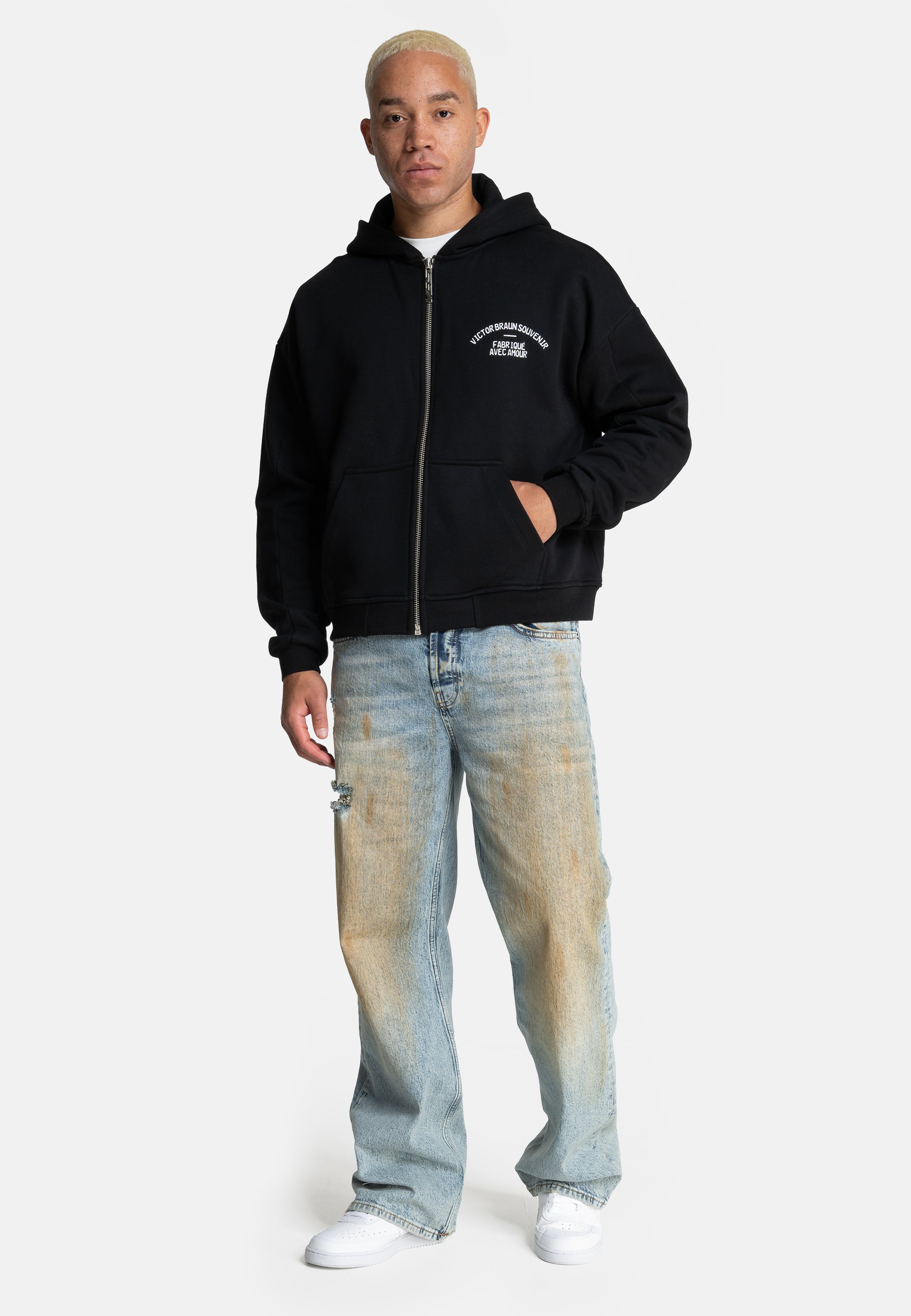 VBS Zip-Hoodie Las Vegas Souvenir Black – victorbraunstudios