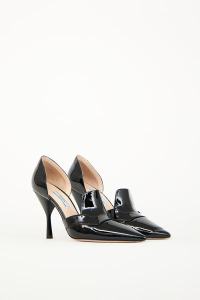 Prada // Black Patent D'Orsay Heel – VSP Consignment