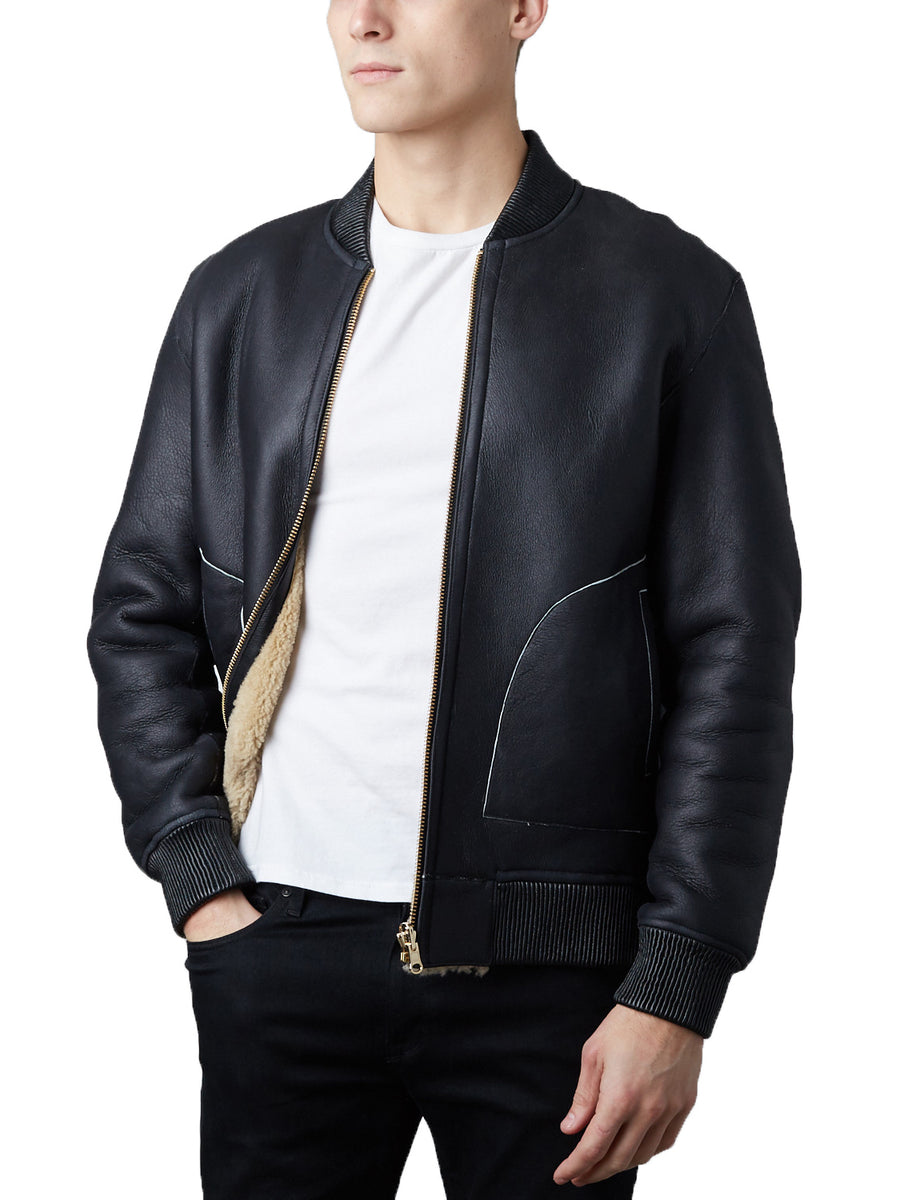 Reversible Shearling Bomber – The Lud