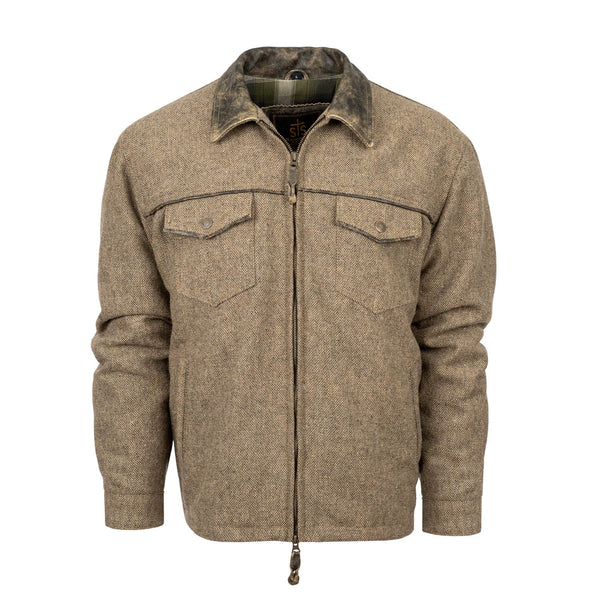 STS Ranchwear Mens Homesteader Heather Brown Wool Blend Wool