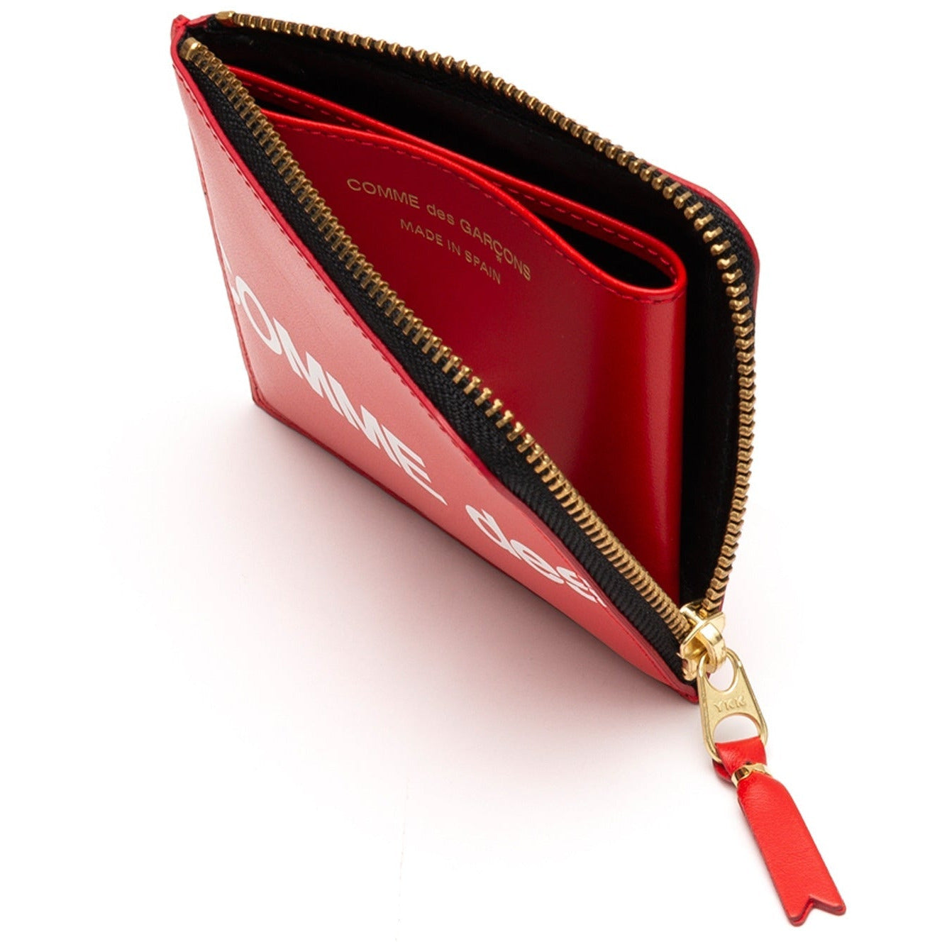 Comme des Garçons Huge Logo Red 2-Zip Wallet – LACMA Store