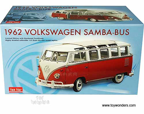 Sun Star - Volkswagen Samba - Bus (1962, 1:12, Sealing Wax Red
