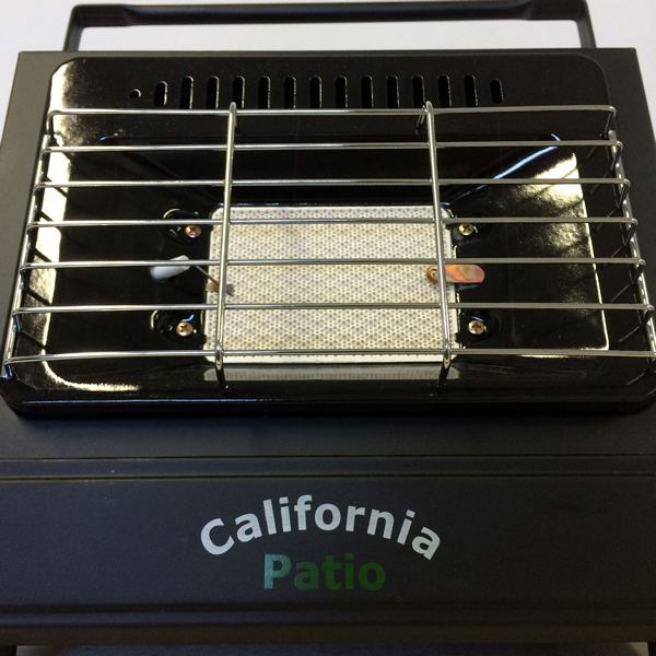 カリフォルニアパティオ カセットガスヒーター BBQグリル ブラック