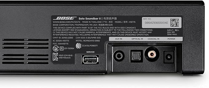Bose Solo Soundbar Series II - Black – TVOUTLET.CA
