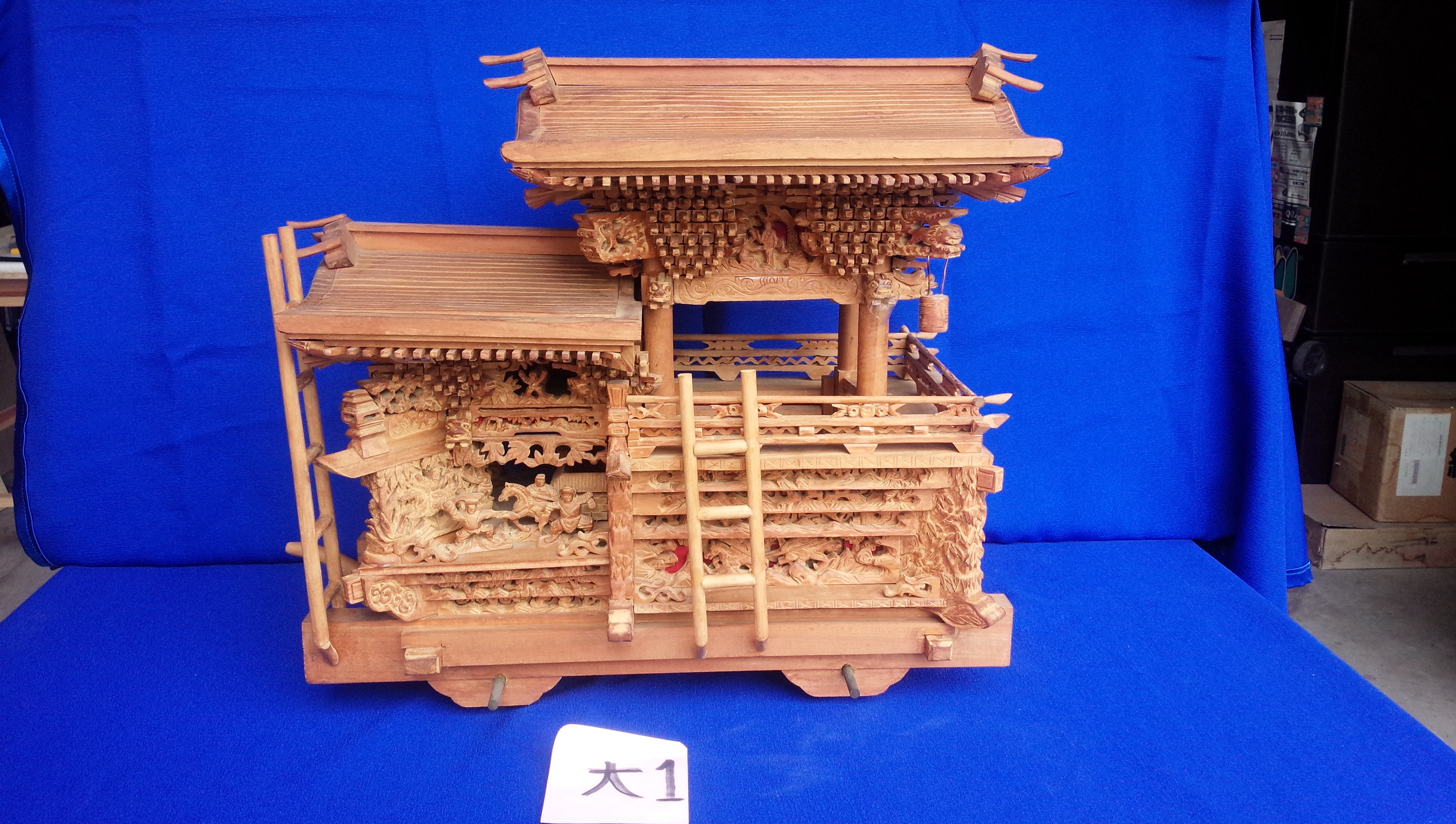 彫刻欄間の高原銘木店 ＞ 700-799 ＞ 山車-大 だんじり祭り 木製模型 堅木