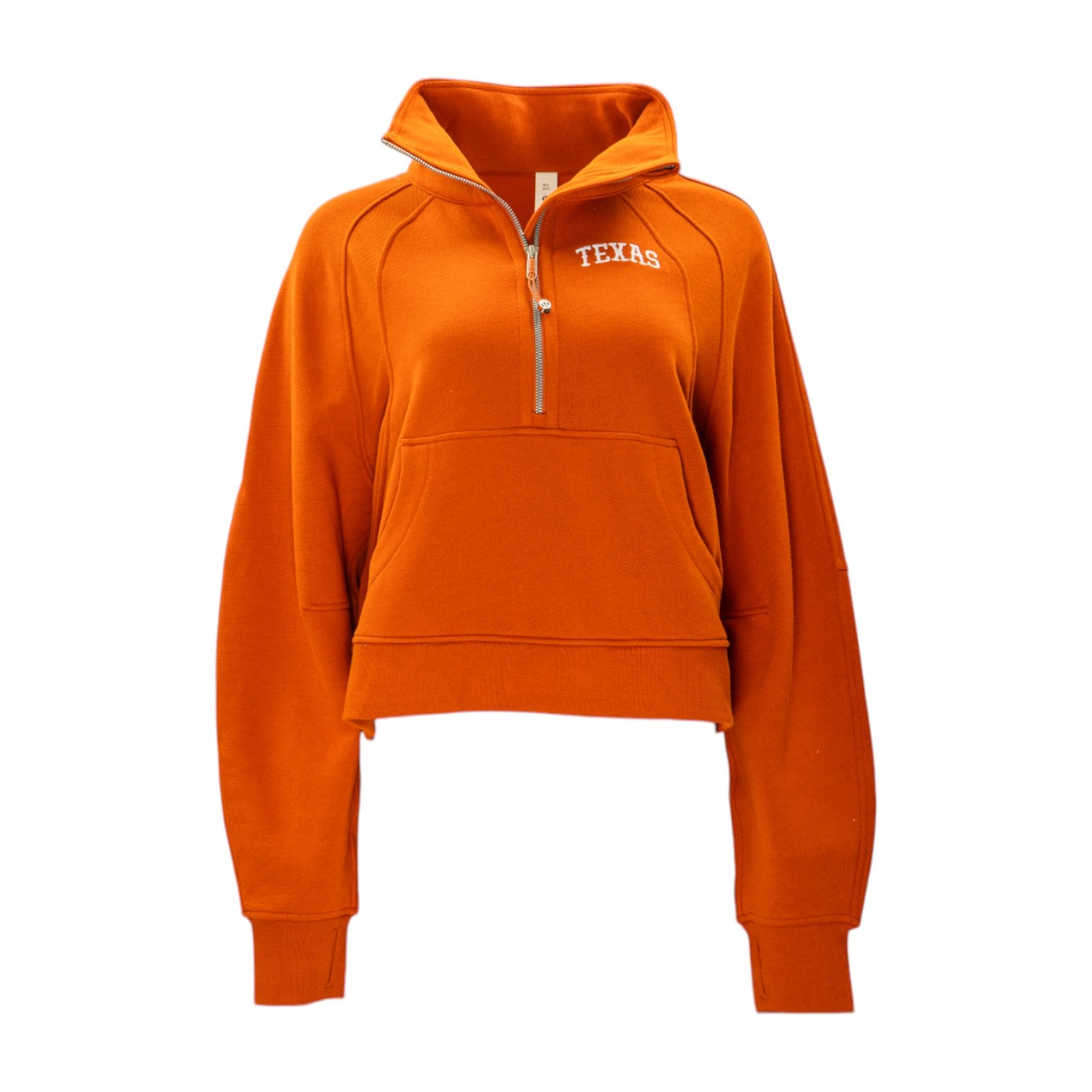 Lululemon Texas Longhorns Scuba Oversized Funnel Neck 1/2 Zip