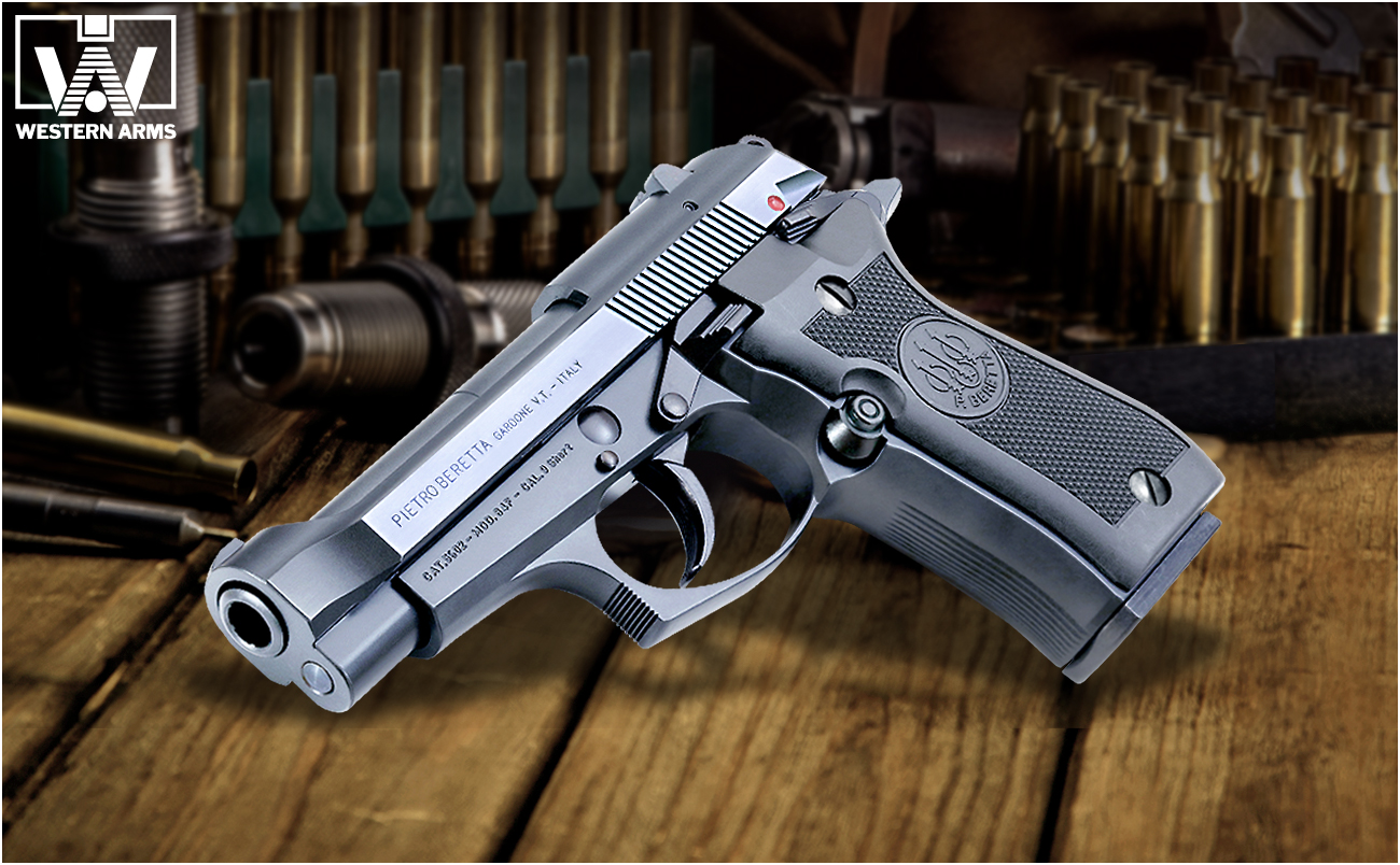 完売】WA【ベレッタ】M84FS カーボンブラックHW ver. 【WESTERN ARMS】