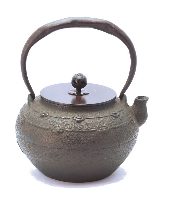 鉄瓶 京鉄瓶 梅散 平安松寿堂