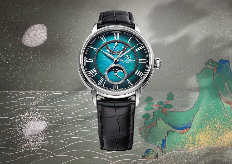 オリエントスターから深みのあるMOP文字盤が魅力の「メカニカルムーン