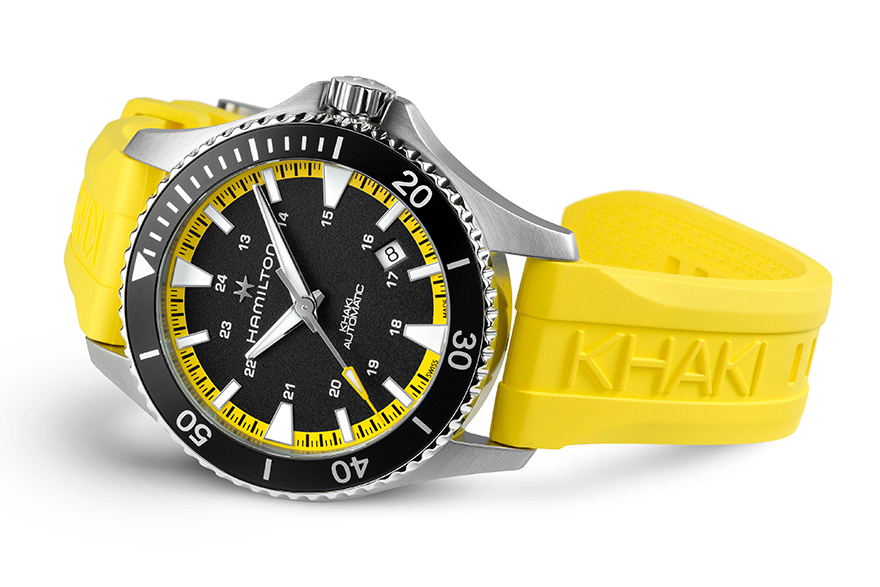 ハミルトン「カーキ ネイビー スキューバ オート」に、カラフルな