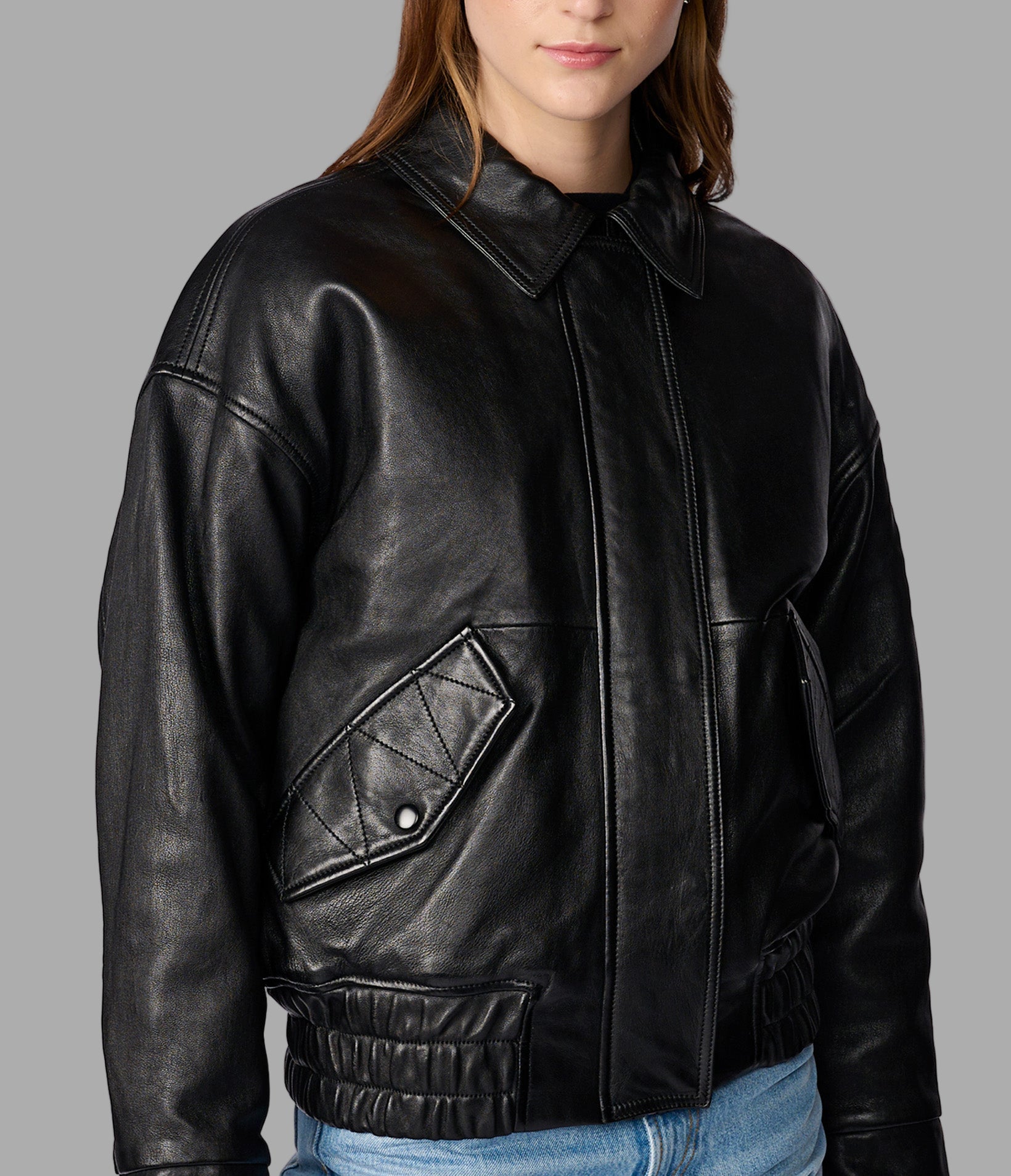 Mya Leather Bomber Jacket | Wilsons Leather