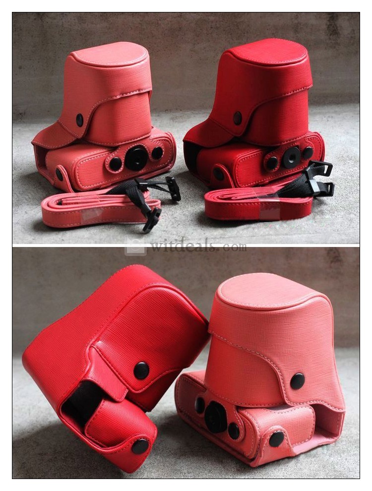 Nikon ニコンJ1/J2用PUレザー一眼レフカメラケース/ カバー 可愛い