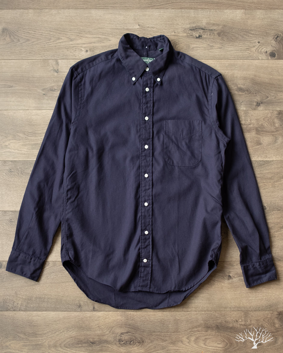 Gitman Vintage - Oxford Shirt - Navy Overdye – Withered Fig