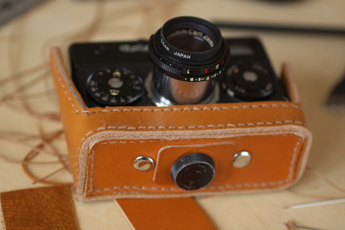 Rollei 35 （ローライ35） 革製スナップホルダー ＠K - お写ん歩