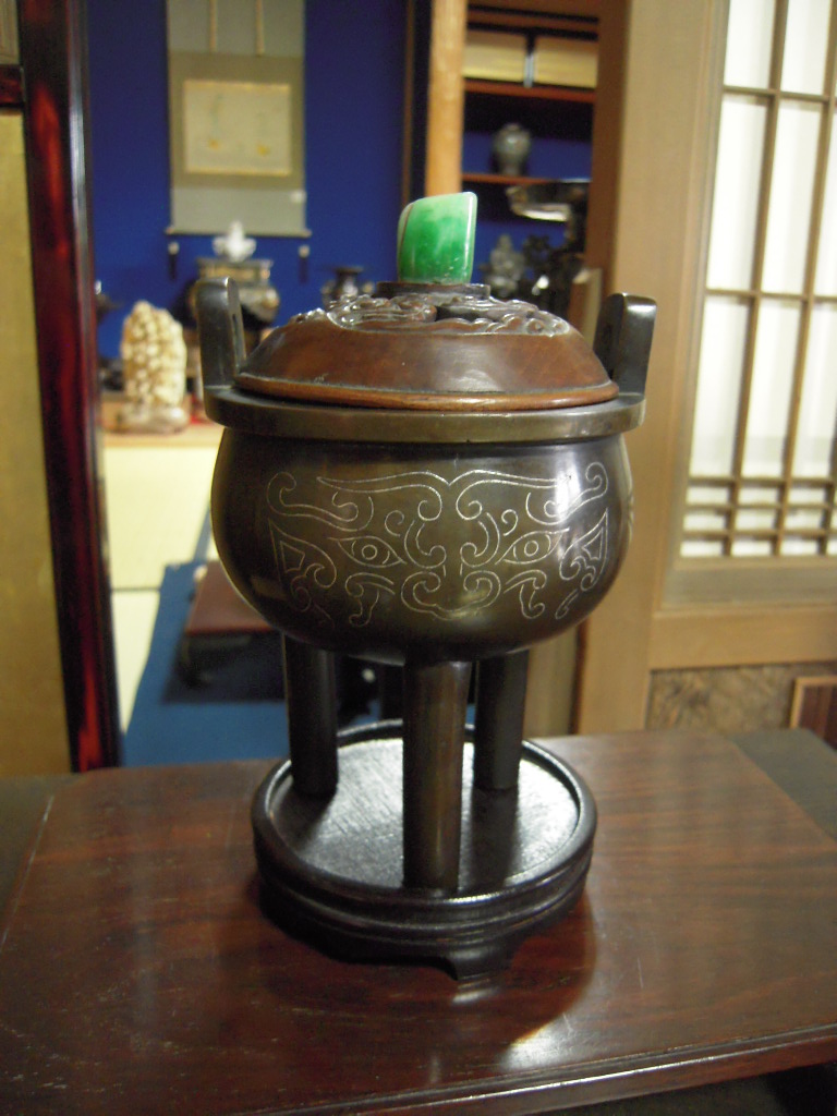 石叟象嵌香炉 | 株式会社安元美術 古美術・骨董・書画｜富山県射水市