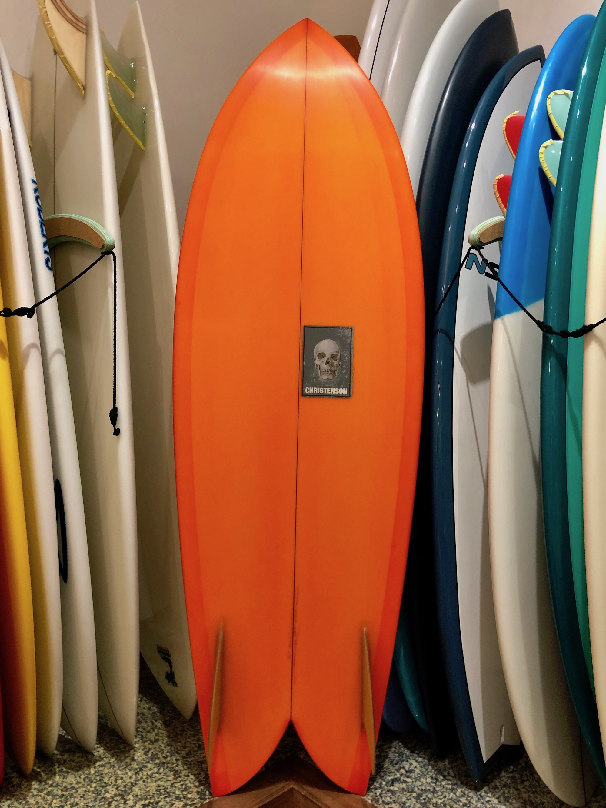 TWIN FISH 5.7 Racing Orange Tint [CHRISTENSON SURFBOARDS] |沖縄