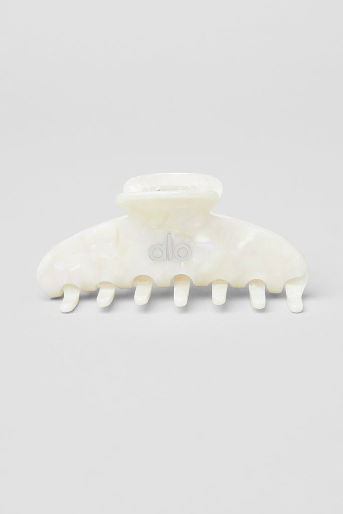 90's Claw Clip - White Pearl | ALO