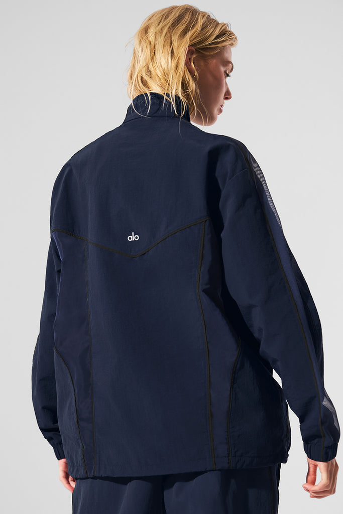 Origin Full-Zip Track Jacket - Navy/Black | ALO