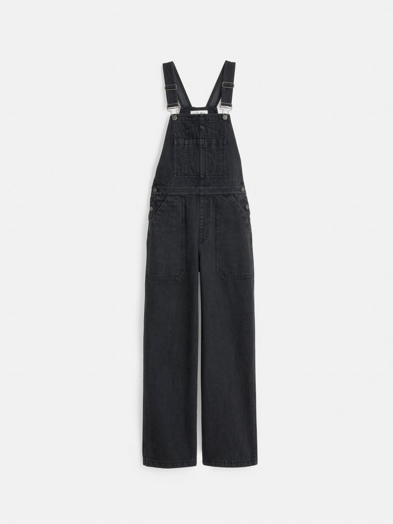 Lili Overall In Black Denim – Alex Mill