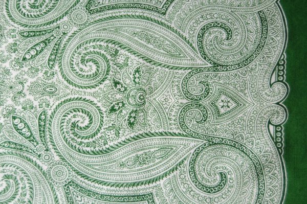 Blumer」デッドストック ウールスカーフ（グリーン） | Daja