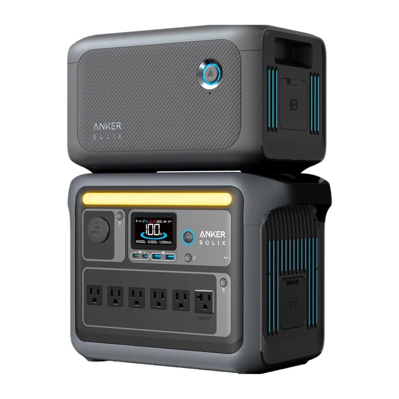 Anker Solix C1000 Portable Power Station with Anker Solix BP1000