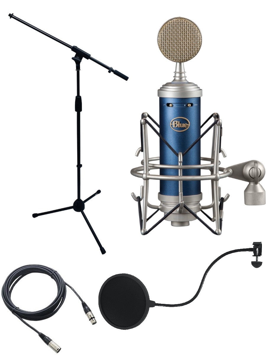 Blue Bluebird SL Microphone Bundle with Mic Boom Stand, XLR Cable and