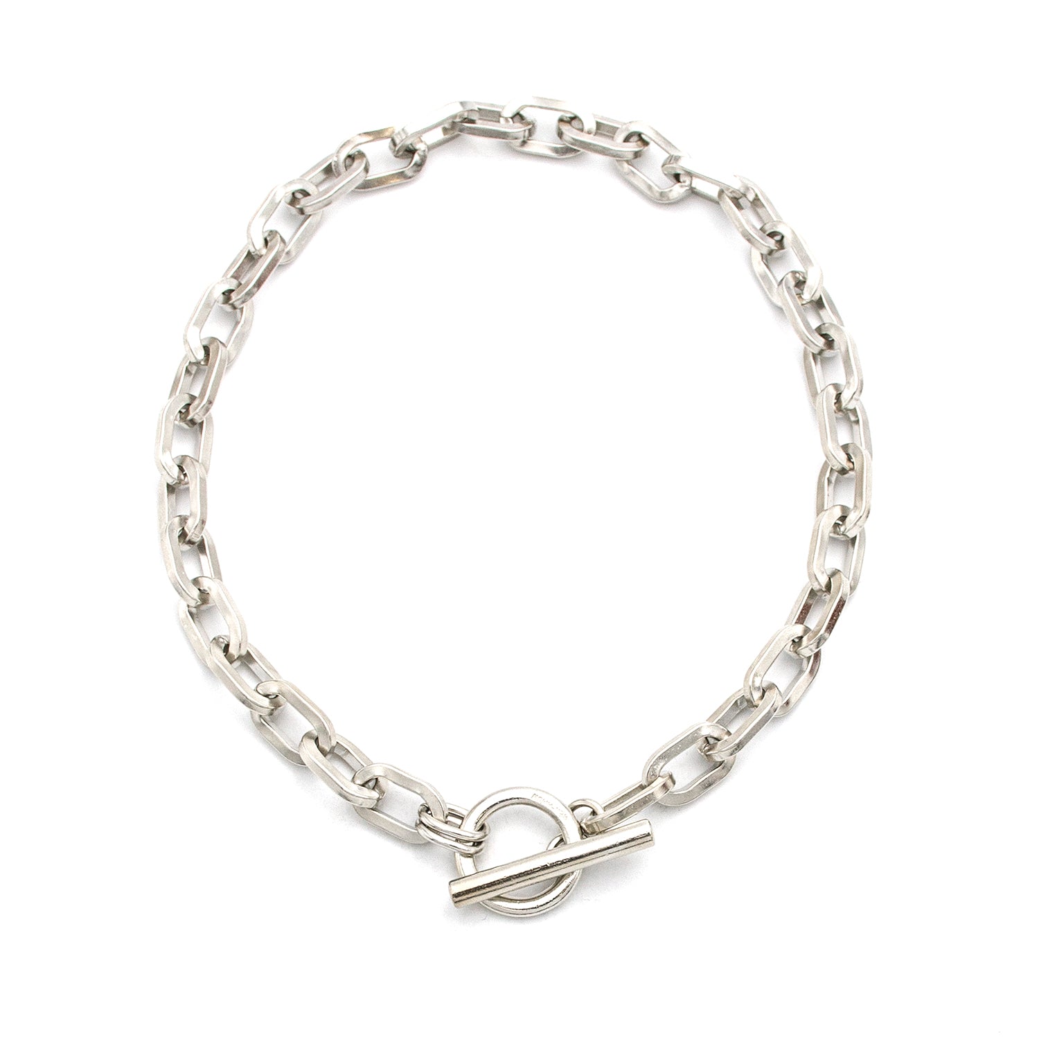 Porpoise Silver Chain Link Necklace | Ben-Amun Jewelry