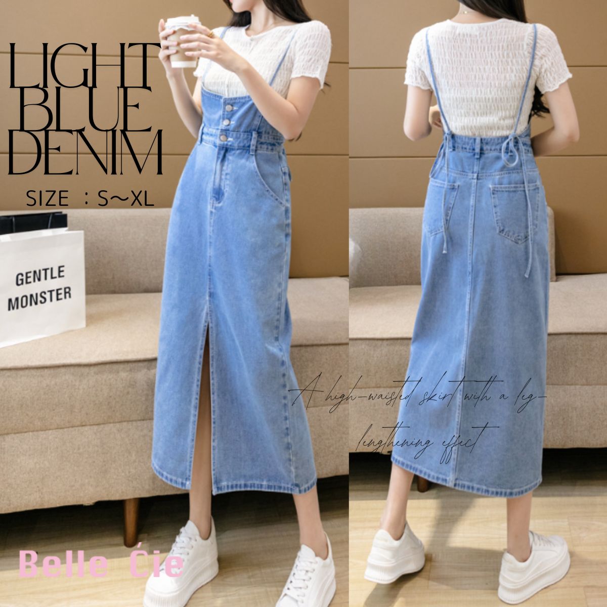 Skirt/キャミ紐デニムタイトワンピース ST/No.22052 – Belle Ćie