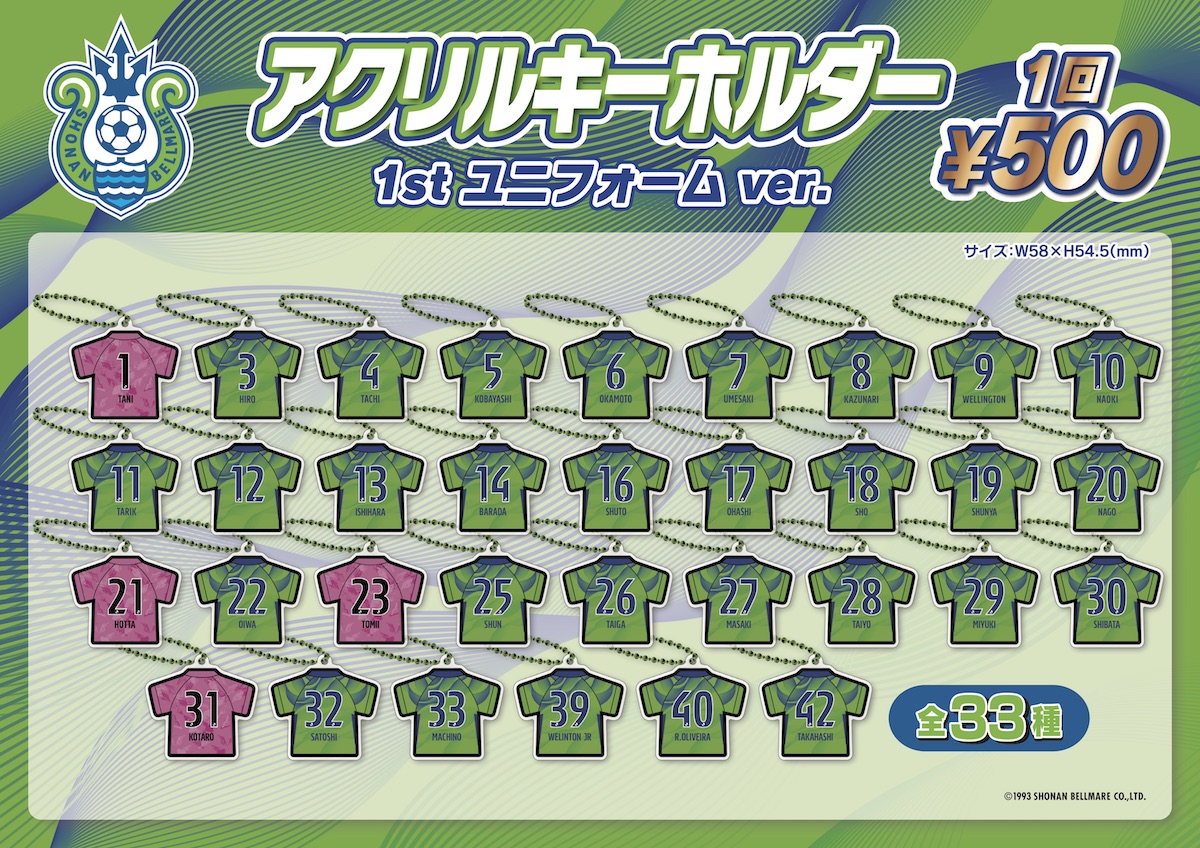1月30日（土）ベルガチャ第1弾～1stユニフォームver.～販売開始の