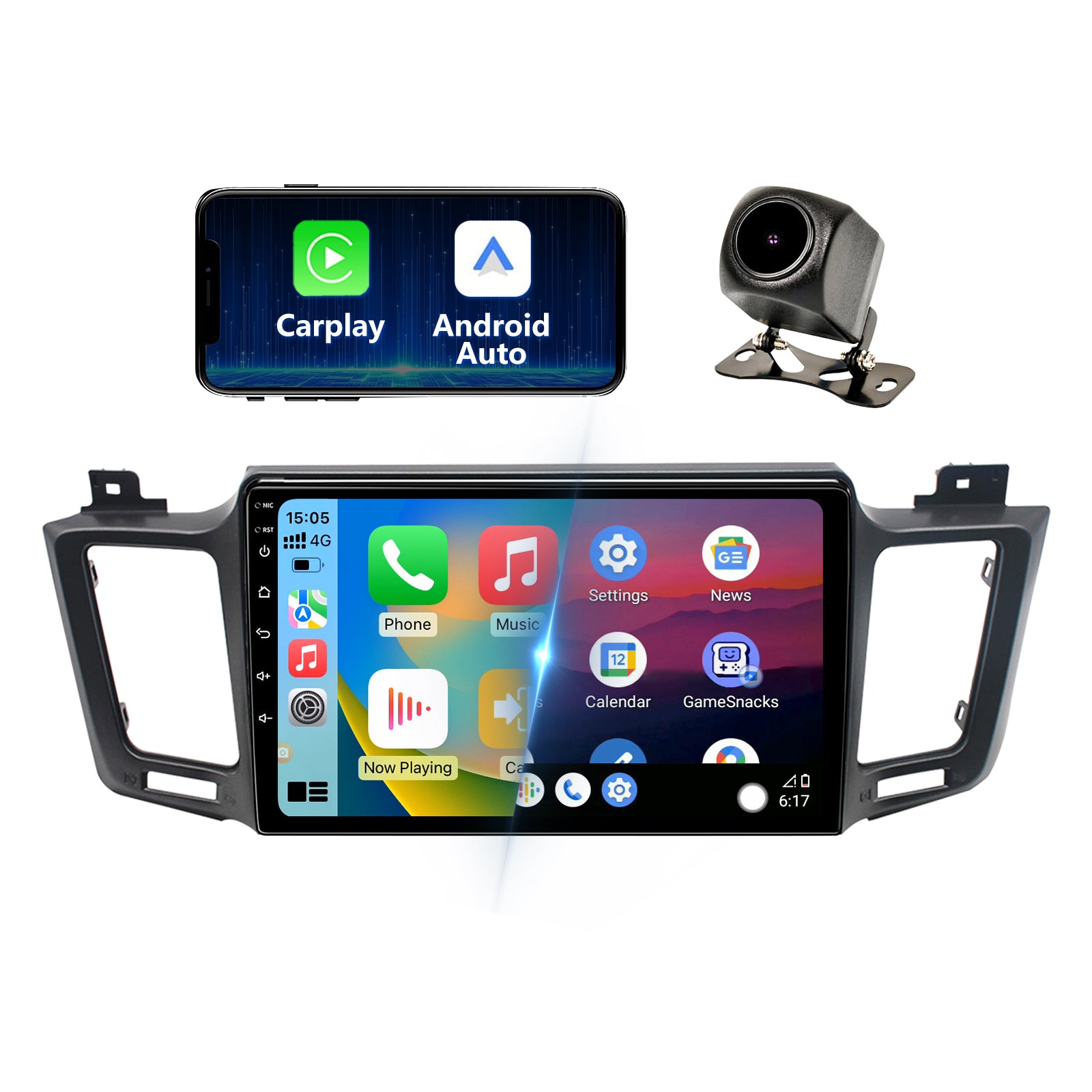 Wireless CarPlay Android Car Stereo for Toyota RAV4 2013-2018 – Binize