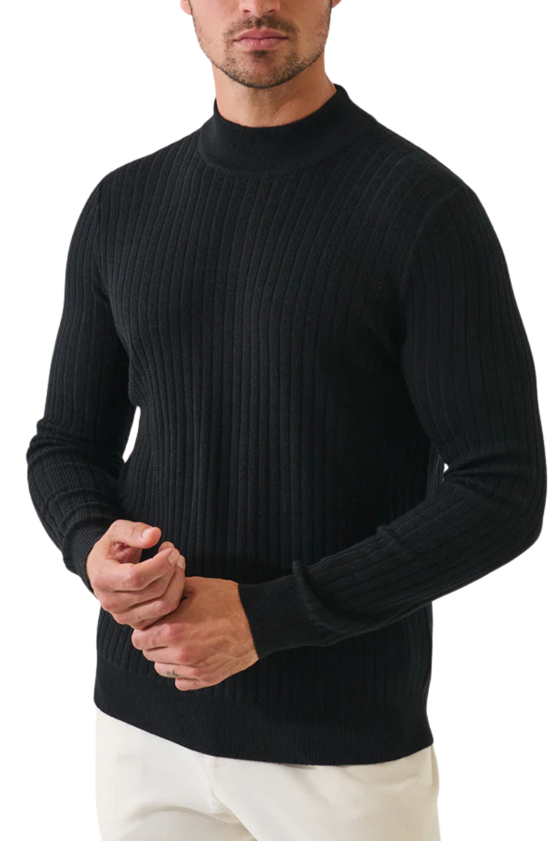 Textured Mock Neck Sweater by Patrick Assaraf – Boyds