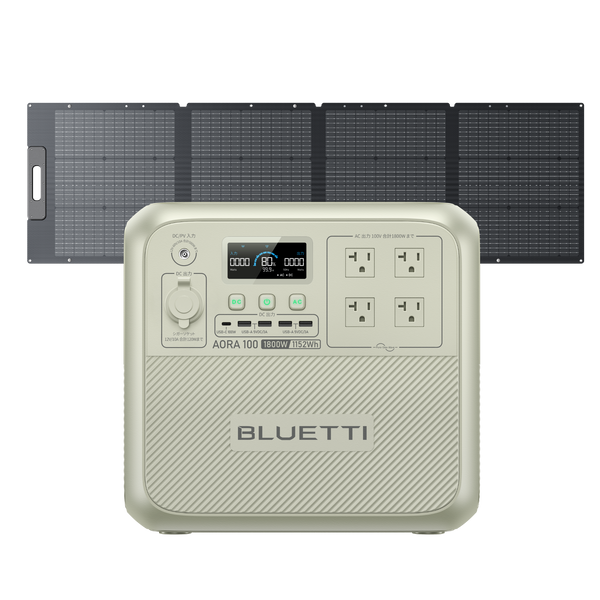 BLUETTI ポータブル電源 AORA 100 +200W ソーラーパネル ブルーティ