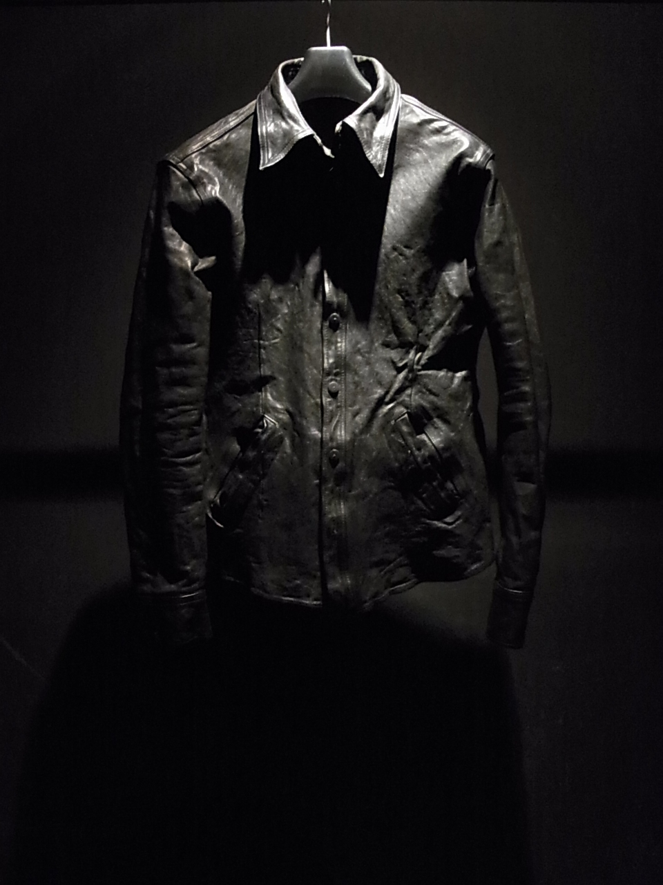 1295-04 ベルギーショルダー製品染め シャツ イサムカタヤマ バック