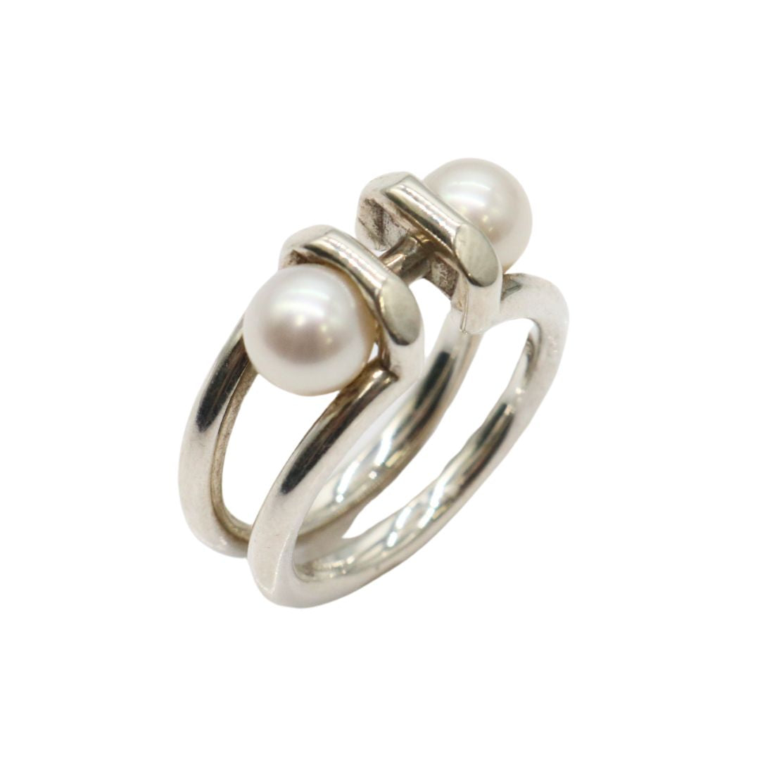 Tiffany & Co.【ティファニー】ハードウェア ダブルパール リング