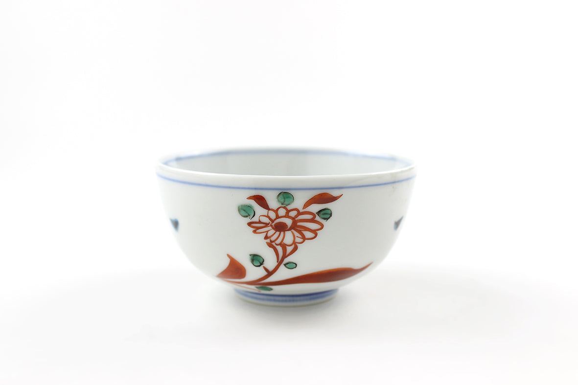 九谷焼 蓋茶碗5客 上出長右ェ門窯 九谷焼 蓋茶碗5客 上出長右ェ門窯