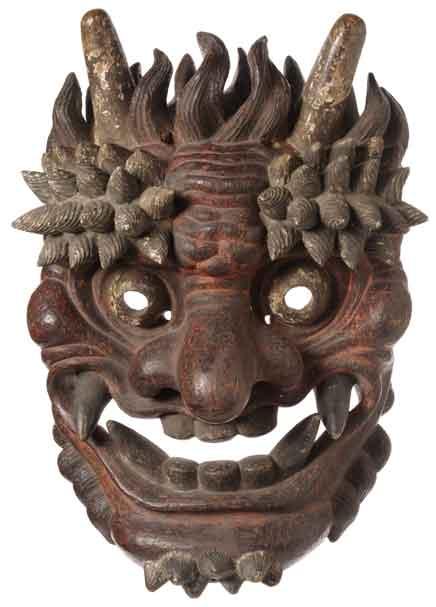 陀々堂の鬼面(県指定有形民俗文化財)／五條市