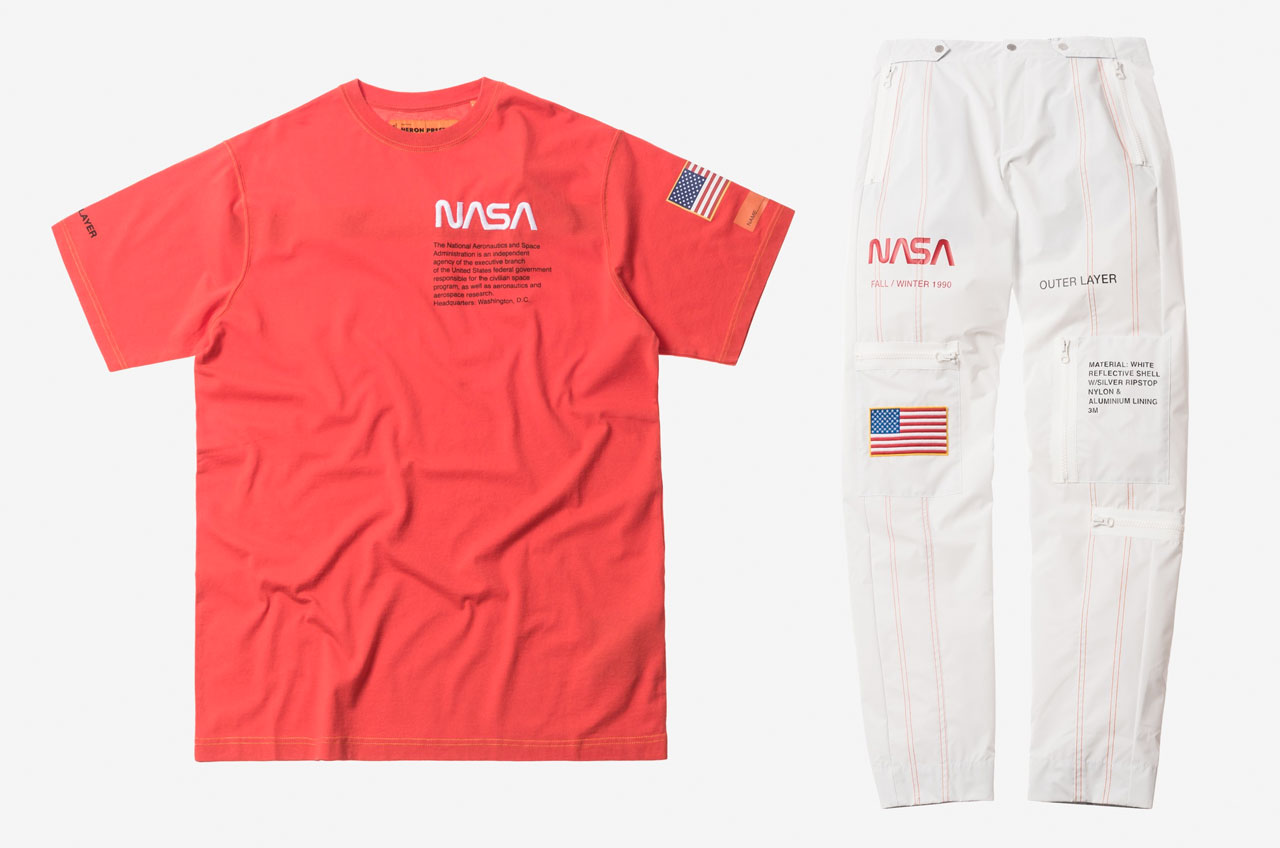 Designer Heron Preston debuts spacesuit streetwear for NASA 60th