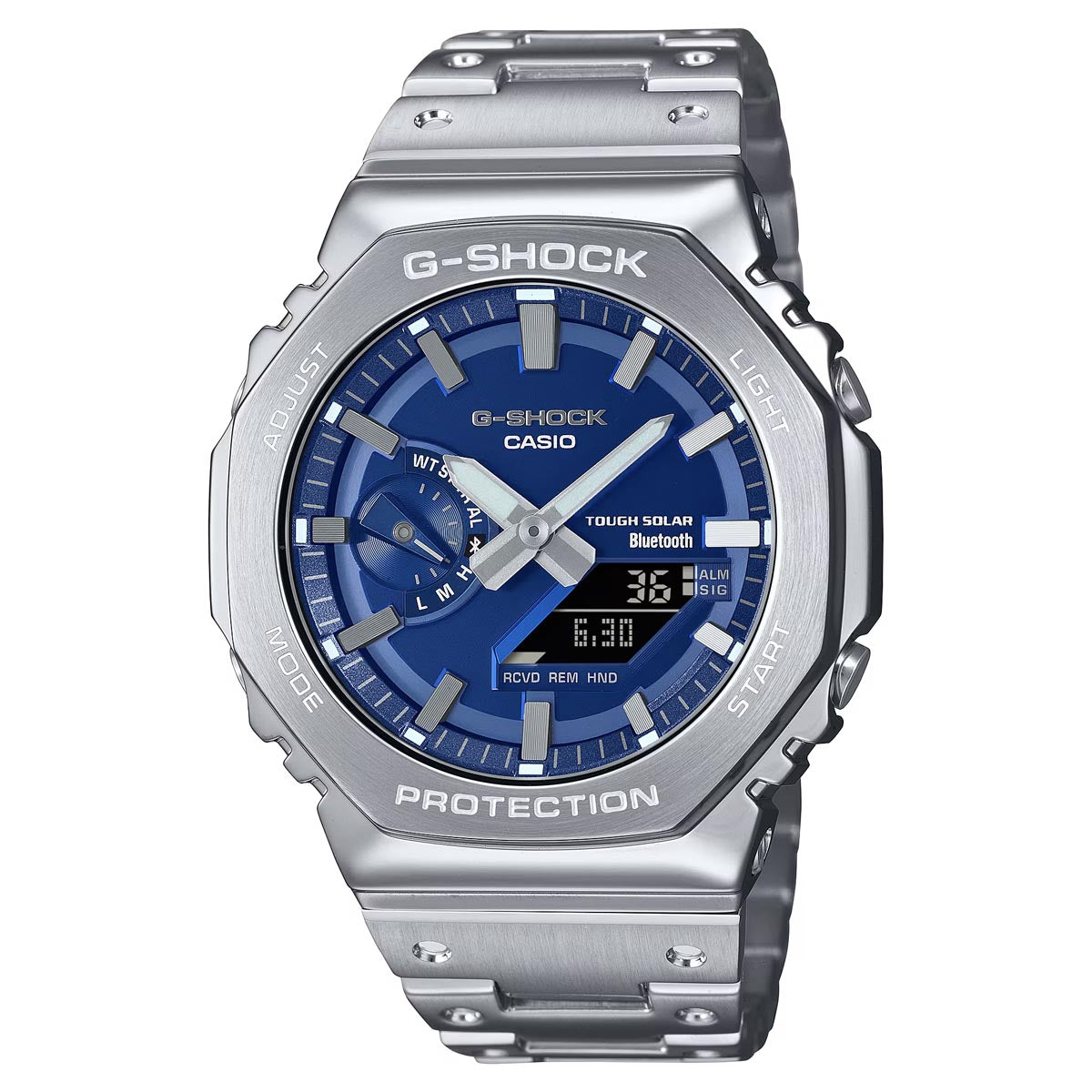 G-Shock 2100 Series Full Metal Mens Watch with Blue Dial and