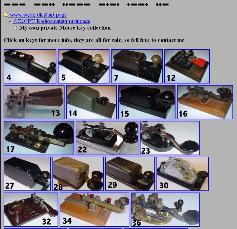 世界の電鍵コレクターたち