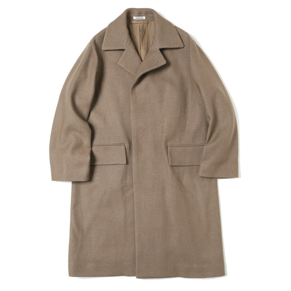 WOOL SILK MELTON SOUTIEN COLLAR COAT (A9AC01SN) | AURALEE / JACKET